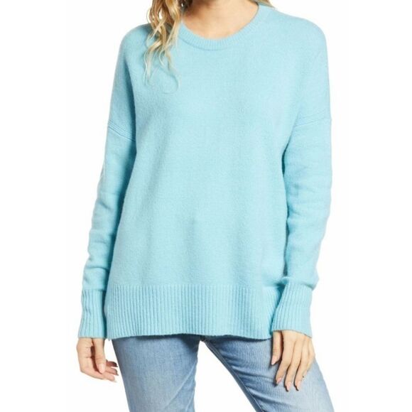 Treasure & Bond Ladies Size Small Blue Soft Cozy Crewneck Pullover Sweater - Picture 5 of 6